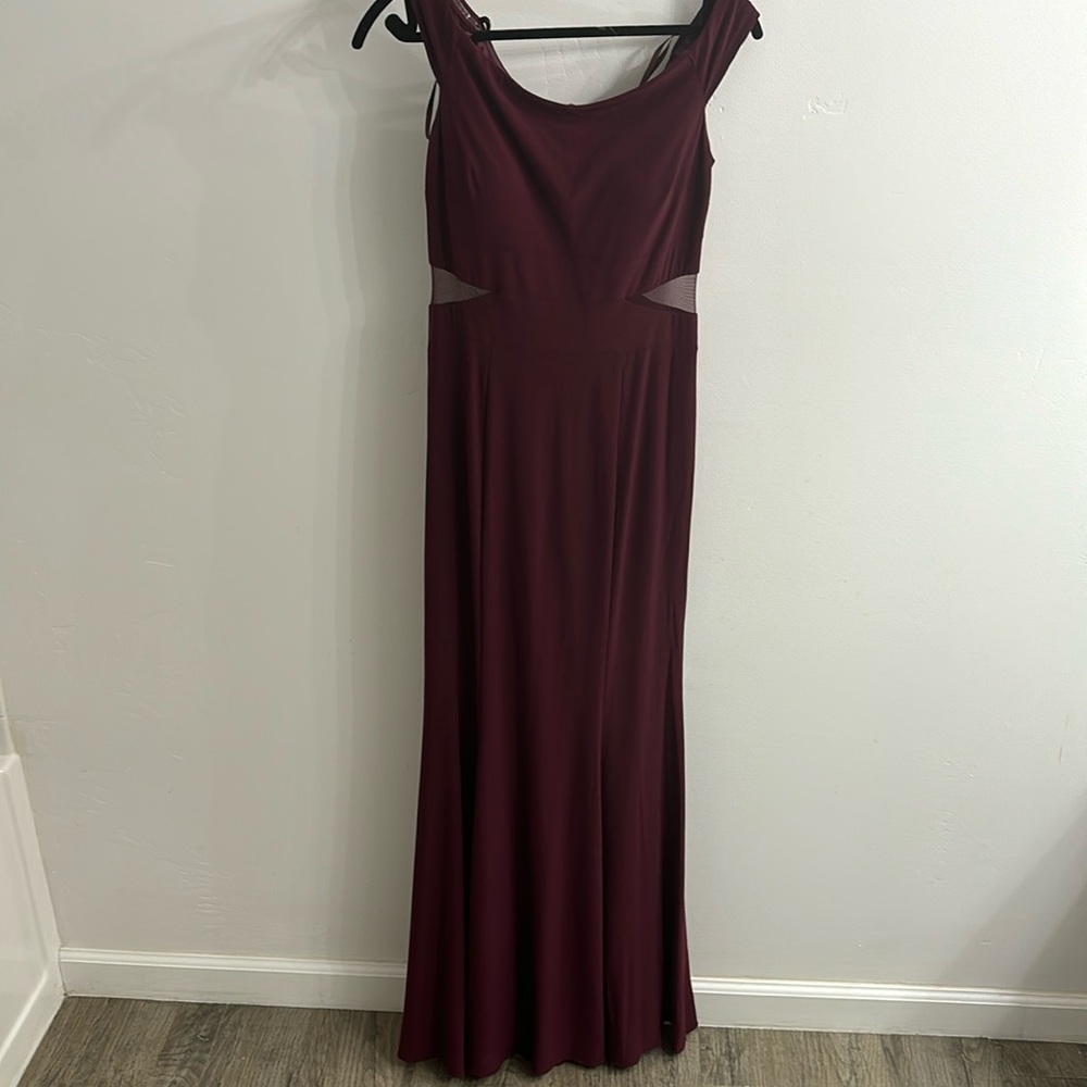 Burgundy dress
